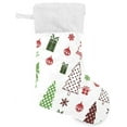 thumbnail image 3 of SKYSONIC Christmas Stocking Set of 2, Christmas Tree Xmas Stockings and Plush Fur Cuff Stockings Fireplace Decorations for Family Holiday Xmas Party Decorations, 3 of 7