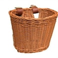 thumbnail image 1 of xiaxaixu Solid Color Rattan Bicycle Baskets, Firm Artificial Woven Bicycle Bag, 1 of 5