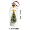 thumbnail image 6 of Recordable Christmas Tree Message in a Bottle, Glass Snowy Tree Ornament with Voice Playback Warm LED Light, Holiday Keepsake Gift Decor, 6 of 6