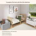 thumbnail image 6 of Dream on Me Finn Toddler Bed, Vintage White Oak, Greenguard Gold Certified, 6 of 6