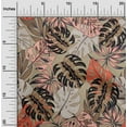 thumbnail image 2 of oneOone Viscose Chiffon Dusty Gray Fabric Tropical Leaf Diy Clothing Quilting Fabric Print Fabric By Yard 42 Inch Wide, 2 of 4