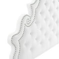 thumbnail image 5 of Modway Gwyneth Tufted Performance Velvet Full Platform Bed in White, 5 of 10