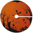 thumbnail image 1 of FMSHPON Halloween Pumpkin Xmas Christmas Tree Skirt Stand Mat for Holiday Party Decoration Indoor Outdoor 48 inches, 1 of 6