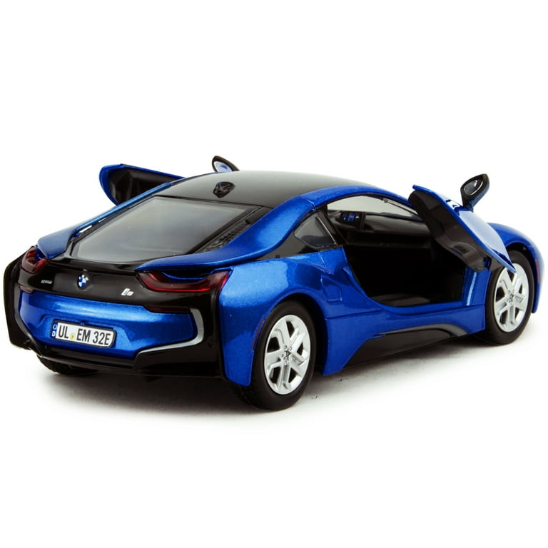 2024-25 秋冬新作 Blue Metallic Coupe i8 BMW 2018 with Diecast 1/24 Top Black 乗用車