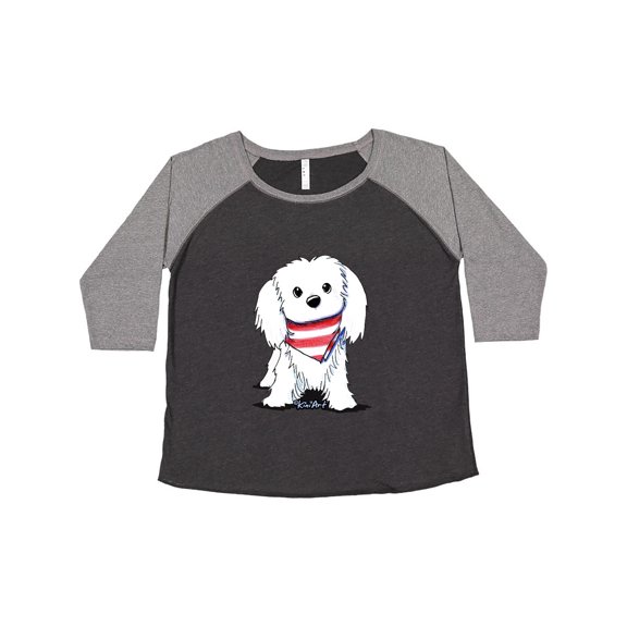 Inktastic Maltese First Mate Women's Plus Size T-Shirt