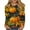 Yellow, variant on Halloween Sweatshirts for Women Pumpkin Printed Casual Fall Loose Round Neck Long Sleeved Tops