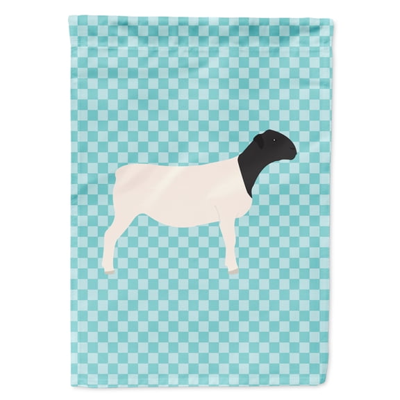 Carolines Treasures BB8152GF Dorper Sheep Blue Check Garden Flag