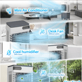 thumbnail image 3 of UrbanSync Evaporative Air Cooler, 3d Cooling, 13.5 Gallon Tank, 3 Speeds, 12 Hour Timer, 4 Ice Boxes, Indoor or Outdoor Use, 3 of 8