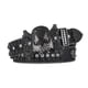 thumbnail image 1 of Black 115cm Rhinestone Skull belt men shiny fashion belt punk fashion studded belt jeans pants jacket, 1 of 2