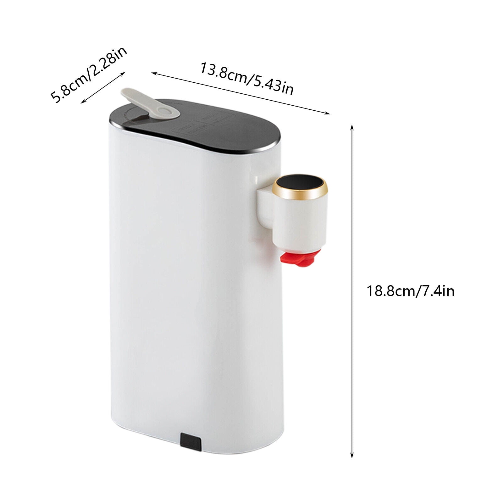 Instant Water Dispenser, 1500W Portable Travel Water Heater w/LED Display and Memory Function