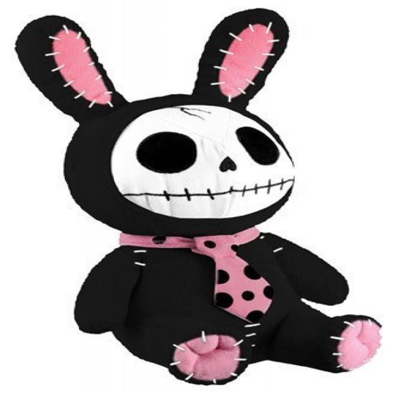 Furry Bones - Plush Black Bunny - 12.0&quot; Height - Walmart.com