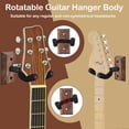 thumbnail image 3 of 2 Piezas Soporte para Guitarra Pared en Forma de U, Soporte de Pared para Guitarra, Colgr de Guitarras, con 8 Púas de Guitarra, para Fender, Acústica, Eléctrica Bajo, Mandolina y Banjo, 3 of 4