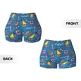 thumbnail image 6 of Yiaed Sailboat With Sailing Print Women's Athletic Shorts Running Shorts Sporty Short High Waisted Elastic Workout Shorts for Yoga Gym Running & Sports -Medium, 6 of 7