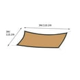 thumbnail image 6 of CXALSSY Outdoor Sun Shades for Patio, Rectangle Solid Cloth Shade Sails Canopy, UV Block Fabric Sunshade for Plants Garden Backyard Lawn,3*3M, 6 of 6