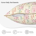 thumbnail image 3 of KLL Pigs Sleep Decorative Throw Pillow Covers Velvet Soft for Couch Sofa Bedroom Living Room Outdoor (No pillow core)- 16"x16", 3 of 5