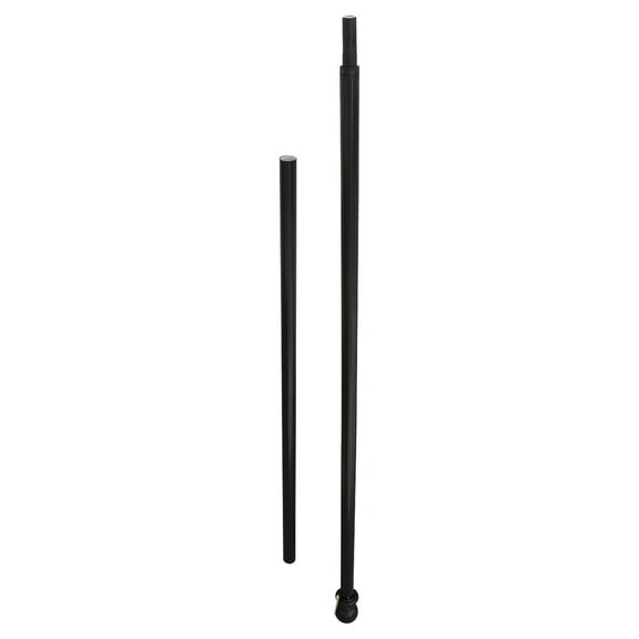 6ft Spinner Flagpole - Black Aluminum - With EZ Clips