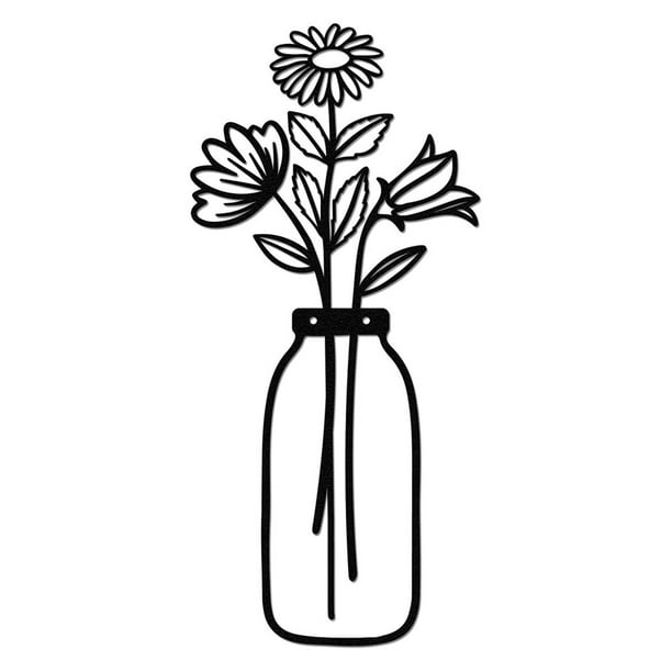 Kitchen Wall Art Kitchen Wall Decor Metal Flowers Wall Decor Wide Vase