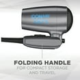 thumbnail image 2 of Conair Travel Hair Dryer with Dual Voltage, 1875W Compact Blow Dryer, Folding Handle, 2 of 7