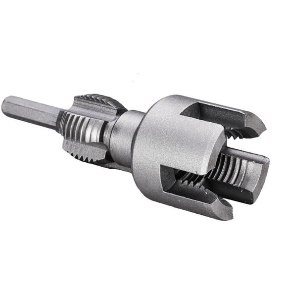 Internal & External Pipe Threading Tool,Pipe Thread Cutting Tool, 1/2'' 3/4'', Electric Drill Compatible Pipe Threader