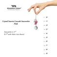 thumbnail image 4 of Woodstock Wind Chimes Woodstock Rainbow Makers Collection, Crystal Sunrise Cascade, 3'' Pink Crystal Suncatcher CCSP, 4 of 6