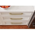 thumbnail image 2 of Amerock Medora 10-1/16 inch (256mm) Center-to-Center Rectangle Golden Champagne Cabinet Pull Backplate, 2 of 6