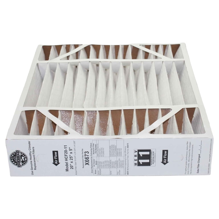 Lennox, Furnace Filter, 20x25x5 X6673, MERV 11, UL 900 Standards