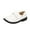 White, variant on ZACPNCV Boy Kid Dress Shoe Lace Up Loafer Slip On Tuxedo Shoes for Prom Uniform Wedding Formal Events Black 7-8 Years