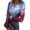 Light Blue #25, variant on States 250th Anniversary Shirts Womens 250th Anniversary Printed Crew Neck Tees Usa Flag Long Sleeves Ribbed Fourth Of July Clothes Baggy Trendy Tops White S