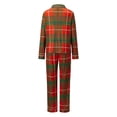 thumbnail image 4 of AIGUR Matching Family Christmas Pajamas, Long Sleeve Lapel Plaid Sleepwear Set for Adults, Kids, Baby  Dog, 4 of 10