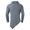 thumbnail image 3 of VJATTWR Men's Long Sleeve Shirt, 3-Button Placket Casual T-Shirt, Soft Cotton Spandex Blend, Solid Colors M, 3 of 4