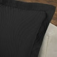 thumbnail image 3 of Superior Cascade Cotton Decorative Bedspread and Sham Set, Full, Black, 3 of 5