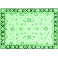 thumbnail image 1 of Ahgly Company Indoor Rectangle Oriental Emerald Green Traditional Area Rugs, 2' x 3', 1 of 4