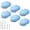 Blue + Cloud Shape, variant on 2pcs Ceramic Cabinet Knobs - Pink Heart Shaped Drawer Pulls for Kids & Girls Bedroom, Kitchen & Closet Cupboards
