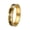 Gold, variant on Men's Women's Stainless Steel Minimalist Vine Plant Plain Signet Ring 4MM Flat Wedding Band Silver Size 10