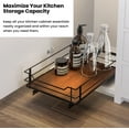 thumbnail image 6 of Home Zone Living 14” Width x 21” Depth 1 Shelf Pull Out Cabinet Organizer, Black, 6 of 8