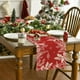 thumbnail image 1 of Merry Christmas Linen Table Runner Dresser Scarves Winter Snow Xmas Tree Snowman Snowflake Table Runners For Dinning Table Kitchen Decor Holiday Dinner, 1 of 6