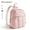 Pink, variant on Lightweight Backpack Purses for Women, Water-resistant Puffer Mini Backpack Small Daily Backpack Fashion Bookbag, Quilted Black