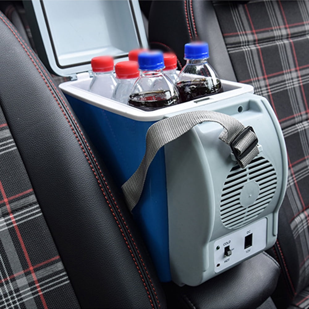 Portable 12V Car Refrigerator 7.5L Mini Portable Car Fridge & Warmer For Road Trip Travel Camping Fishing