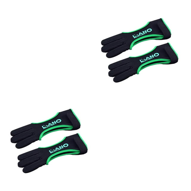 Protector de dedos de tiro Eigraketly Guante portátil tres dedos Verde L 2piezas