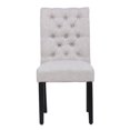 thumbnail image 4 of Costaelm Fabric Tufted Dining Side Chairs, Light Gray (Set of 2), 4 of 9