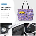 thumbnail image 3 of Balery Pugs and Flowers Beach Travel Bag - Water-Resistant, Large Capacity Lightweight Tote with 7 Pockets for Women and Men - Perfect for Beach, Pool, Gym, and Travel, 3 of 7