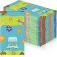 thumbnail image 1 of WONIMA02 100 Pcs Car Hippie Paper Napkins Cartoon Dog Party Supplies Disposable Paw Daisy Flower Bus Cocktail Napkins for Themed Party Birthday Supplies(8 x 4 Inches), 1 of 1