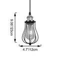 thumbnail image 2 of Kiven 1-Light Plug in Pendant Light,Industrial Hanging Light with 15FT Cord, Remote Control, Dimmable Ceiling Pendant Light, E26 Socket, Matte Black Finish, 2 of 7