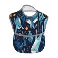 thumbnail image 2 of Kdxio Playful Whales Underwater Scene Bibs For Babies, Baby Bibs for Eating, Toddler Bibs, Waterproof Bibs, Feeding Bibs, for Toddlers, Boys, Girls, 2 of 8