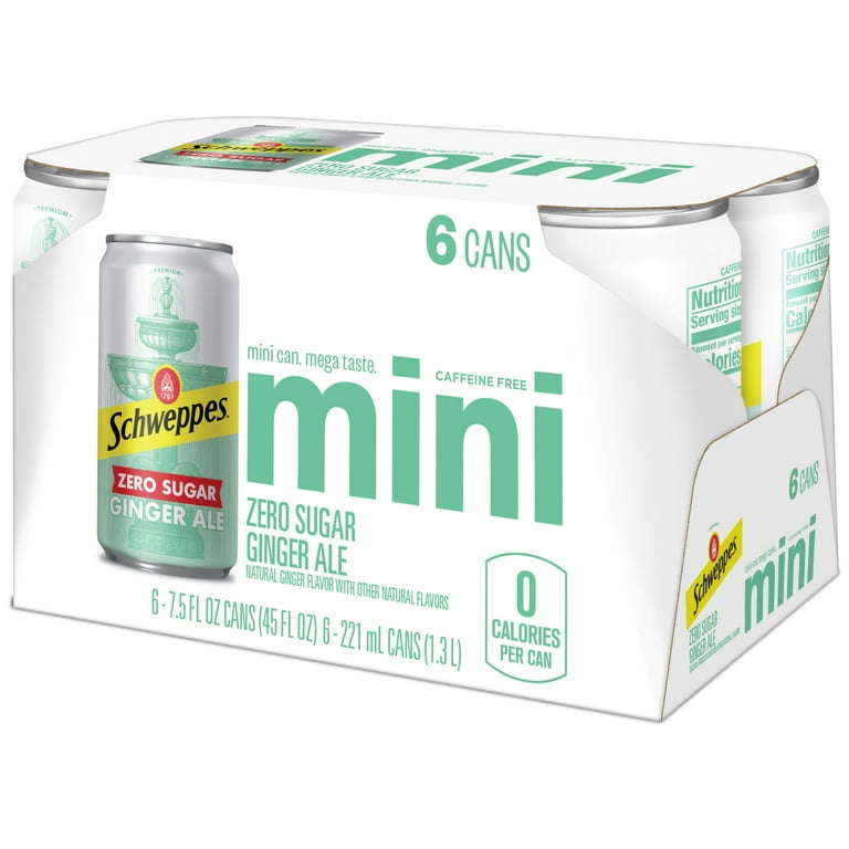 Dr Pepper Schweppes Diet Ginger Ale, Zero Sugar, Caffeine Free