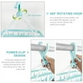thumbnail image 3 of Amerteer Windproof 32-Clip 1-Tier Clothes Drying Rack with Hook, Blue, 3 of 6