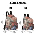 thumbnail image 2 of FORMRS Mini Backpack Purse for Women Quilted Travel Daypack Casual Shoulder Bag, Red Vibrant Flowers, 2 of 7