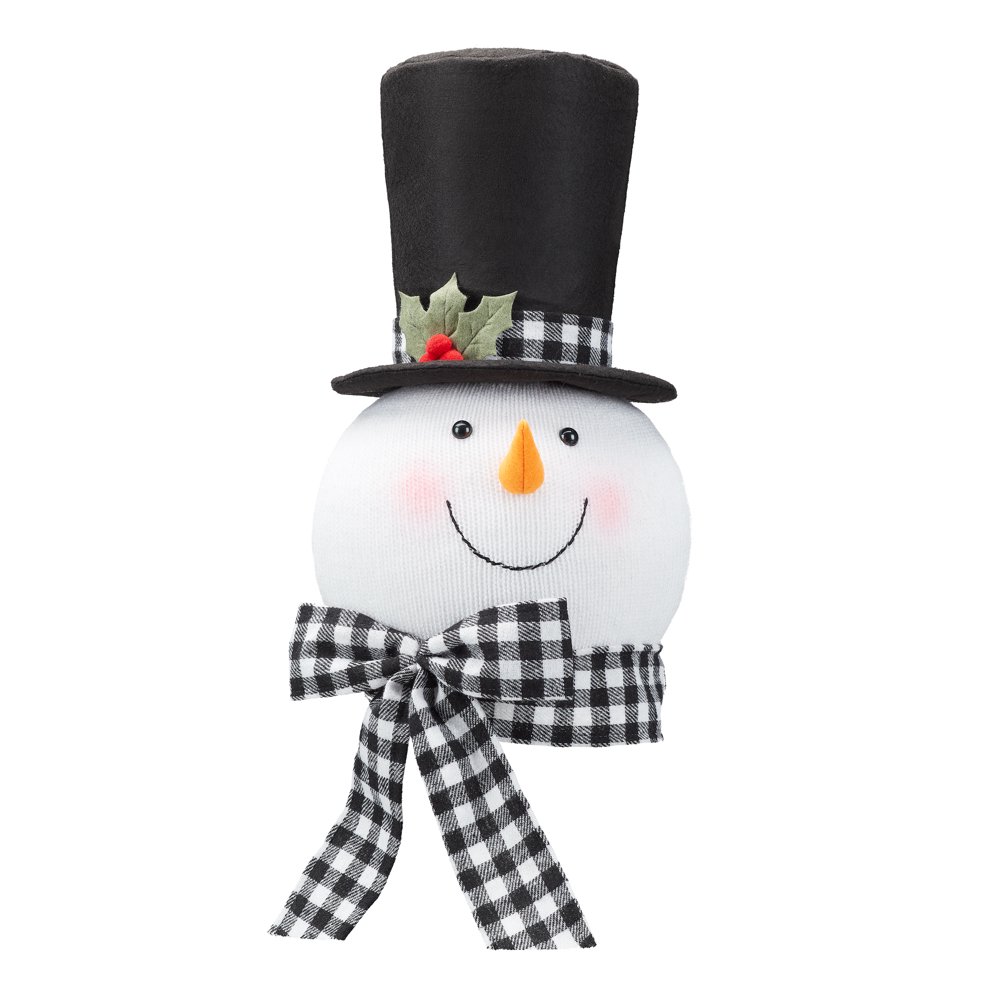 Holiday Time Snowman Christmas Tree Topper Decoration