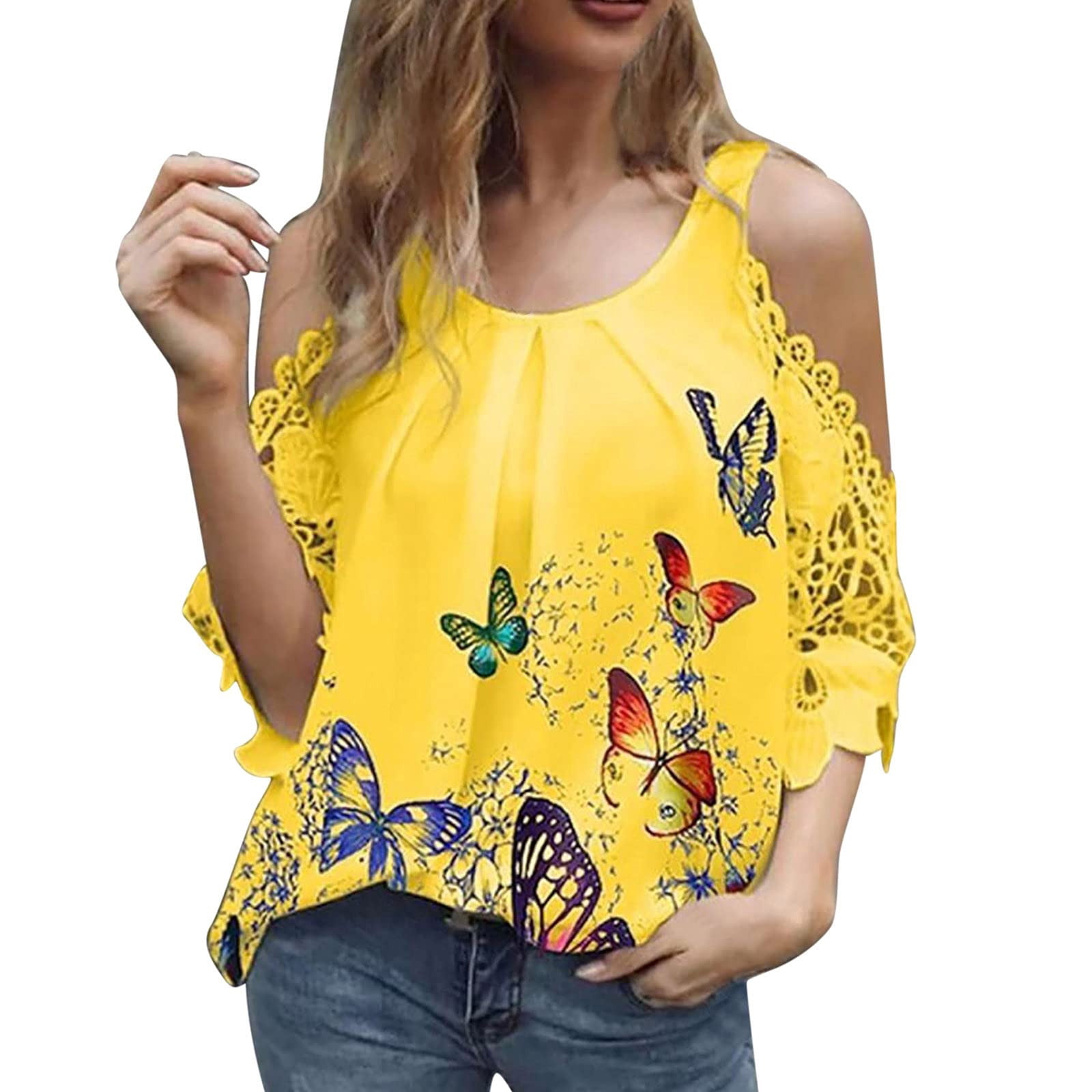 Cold Shoulder Blouse Pattern Tee 