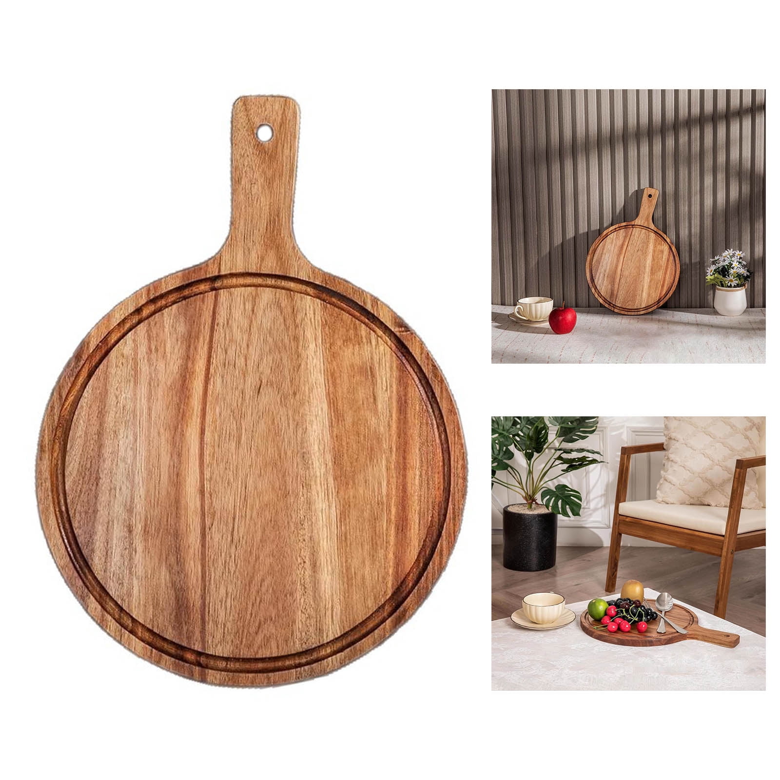 Handheld Pizza Pan Materials For Outdoor Picnics And Family Gatherings Bread Serving Board